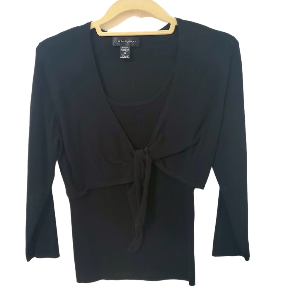 Cable and Gauge Black Top Size Medium